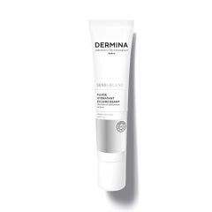 Fluide Hydratant Eclaircissant 40ml Sensi-Blanc Peaux Normales A Mixtes Dermina