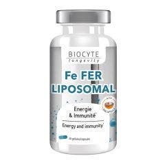 Fe Fer Liposome 30 Gelules Longevite Biocyte