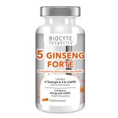 5 Ginseng Forte 40 Gelules Biocyte