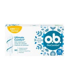 Tampons Pro Comfort Normal x16 Sans applicateur O.B.