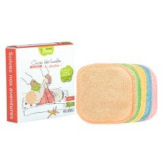 Carres Bebe Lavables Bambou Colores X5 Les Tendances D'Emma