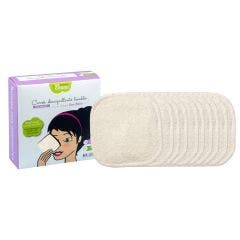 Carres Demaquillants Lavables Bambou Ecru X10 Eco Belle Les Tendances D'Emma