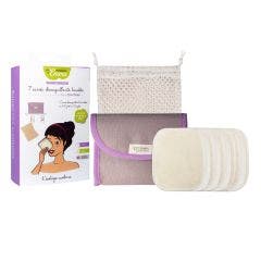 Kit Eco Belle Mini 7 Carres Demaquillants Coton Bio Biface Les Tendances D'Emma