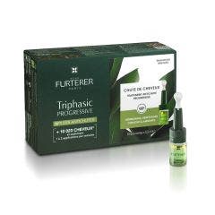 Traitement antichute progressive - Solution chute de cheveux 8 ampoules Triphasic René Furterer