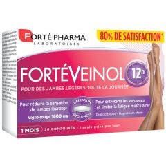 Vigne rouge Circulation et Jambes Lourdes 30 comprimés à Libération prolongée Forté Veinol Forté Pharma