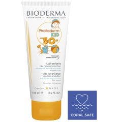 Lait SPF50+ protection solaire enfant 100ml Photoderm Kid Bioderma