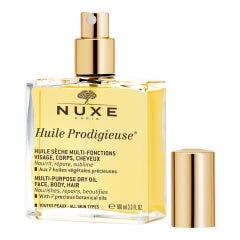 Huile Seche Multi-fonctions 100ml Huile Prodigieuse Visage Corps Et Cheveux Nuxe