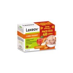 Transit Pomme Abricot 40 cubes Laxeov Nutreov