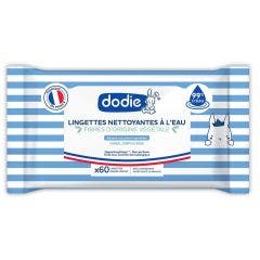 Lingettes nettoyantes à l'eau x60 Dodie