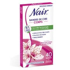 Bandes de cire froide fleurs de cerisier & huile de riz x40 Jambes Nair