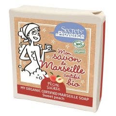 Savon de Marseille pêche sucrée 100g Secrets de Provence