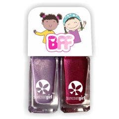 Duo de vernis besties 2 x5 ml violet + violet foncé Suncoat Girl