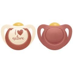 Sucettes physiologiques For Nature x2 6 à 18 mois Nuk