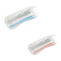 Lot de 2 cuillères 1er âge silicone avec boite de transport Beaba