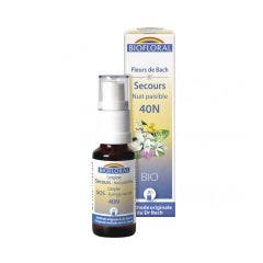 N°40n Complexe Secours Spray Bio Demeter Fleurs De Bach Nuit Paisible 20ml Biofloral