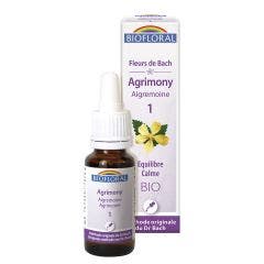 N°1 Aigremoine Bio Demeter Fleurs De Bach Equilibre Calme 25ml Biofloral