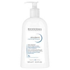 Gel Moussant Visage et Corps 500ml Atoderm Peaux Atopiques Bioderma
