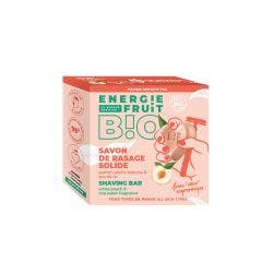 Savon de rasage solide Certifié Bio, pêche blanche et eau de riz 60g Energie Fruit