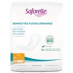 Serviettes fuites urinaires x20 Mini Saforelle