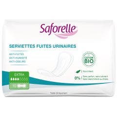 Serviettes fuites urinaires x10 Extra Saforelle