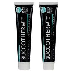 Dentifrices blancheur à l'eau thermale et au charbon actif bio 2x75ml Buccotherm