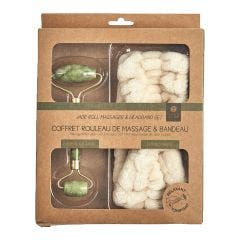 Coffret Masseur Pierre de jade et bandeau de maquillage Le Comptoir Des Tendances