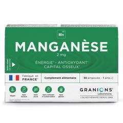 Manganèse 2 mg 30 ampoules Oligo Granions