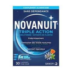 Triple Action Sommeil 30 Comprimes Novanuit