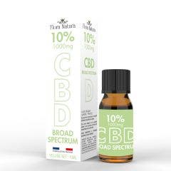 Huile de CBD 10% 10ml Broad Spectrum Flora Natura