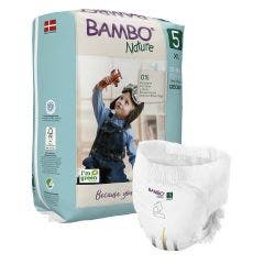 Couches Culottes Taille 5 x38 12 à 18 kg Bambo Nature