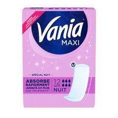 Nuit Maxi Extra Longue 12 Serviettes Vania