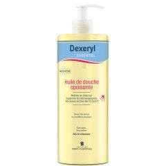Huile de douche apaisante nettoie en douceur 500ml Peaux très sèches ou à tendance atopique Dexeryl