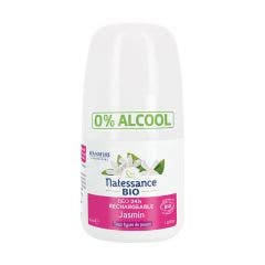 Déodorant rechargeable 24h Jasmin Bio 50ml Tous types de peaux Natessance