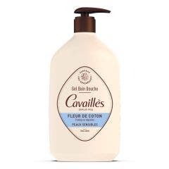 Gel Bain et Douche Fleur de coton 1L Peaux sensibles Rogé Cavaillès