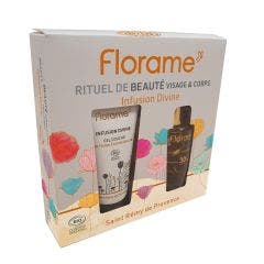 Coffret Bio Infusion Divine Huile et Gel Douche Florame