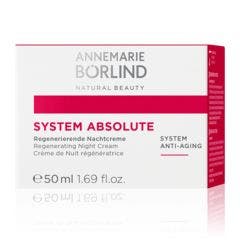 Crème de Nuit Régénératrice Visage 50ml System Absolute Peaux Matures AnneMarie Börlind