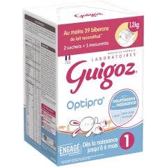 1 Lait En Poudre 0-6 Mois 2x600g + 1 Mesurette INCLUS Guigoz