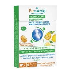 Pastilles Respiratoire Gorge x20 Respiratoire Miel-Citron Puressentiel