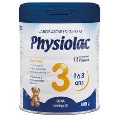 3 Lait en Poudre 800g De 1 à 3 Ans Physiolac