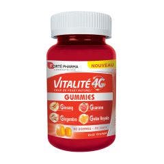 Dynamisant Coup de fouet naturel 60 gommes à mâcher Vitalité 4G Dès 12 Ans Forté Pharma