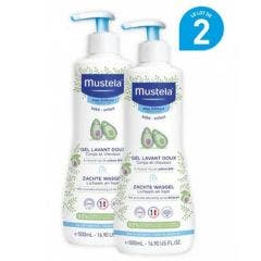 Gel Lavant Doux 2x500ml Corps et Cheveux Peau Normale Mustela
