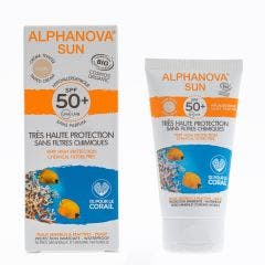 Sun Creme Teintee Claire Tres Haute Protection Spf50+ Bio 50g Alphanova