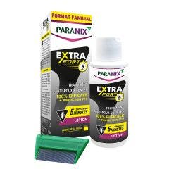 Extra Fort Lotion Anti Poux Et Lentes 200ml + peigne métal inclus Paranix