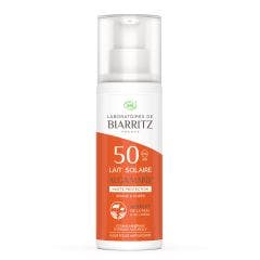 Lait Protecteur SPF50 Bio 100ml Soins Solaires Idéal pour les peaux sèches Laboratoires De Biarritz
