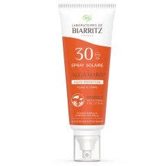 Spray Protecteur SPF30 Bio 100ml Soins Solaires Haute Protection Naturelle Tous Types de Peaux Laboratoires De Biarritz