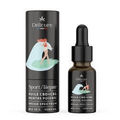 Huile CBD CBG Douleurs Sport and Repair 1000mg 10ml Delicure