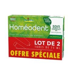 Dentifrice Soin Complet Gencive Chlorophylle 2x75ml Homeodent Boiron