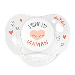 Sucette Anatomique Silicone Collection J'aime Maman Et Papa 0 à 6 Mois Luc Et Lea