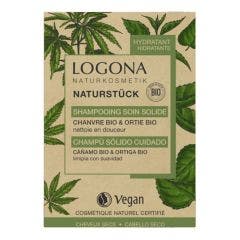 Shampooing Soin Solide 60g Chanvre et Ortie Bio Cheveux Secs Logona