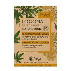 Shampooing Soin Solide 60g Chanvre et Sureau Bio Cheveux Ternes Logona